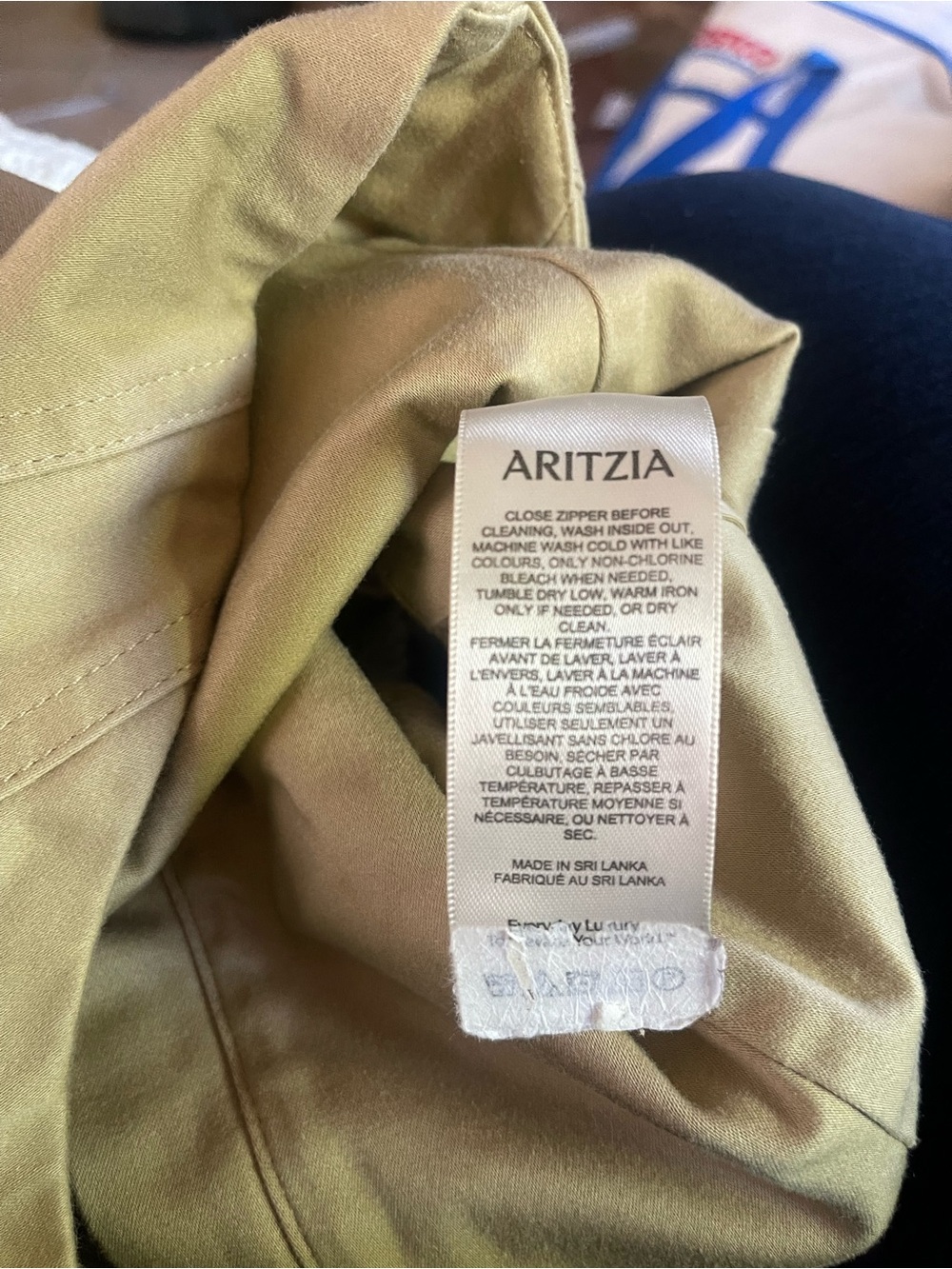 Aritzia Sunday Best Shiloh Bustier Twill in Taupe